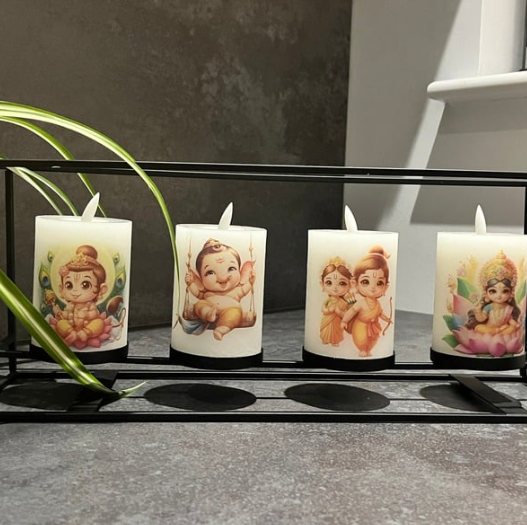 Adorable Deity LED  Candle Set