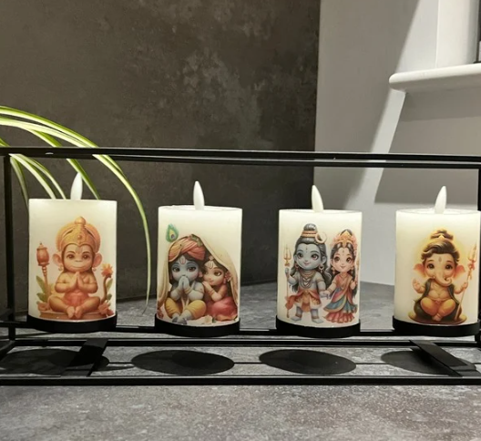 Adorable Deity LED  Candle Set