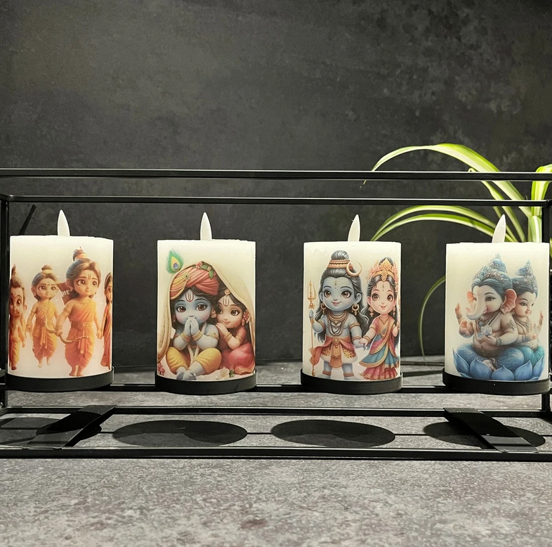 Adorable Deity LED  Candle Set