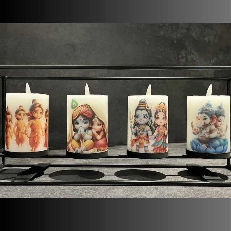 Adorable Deity LED  Candle Set