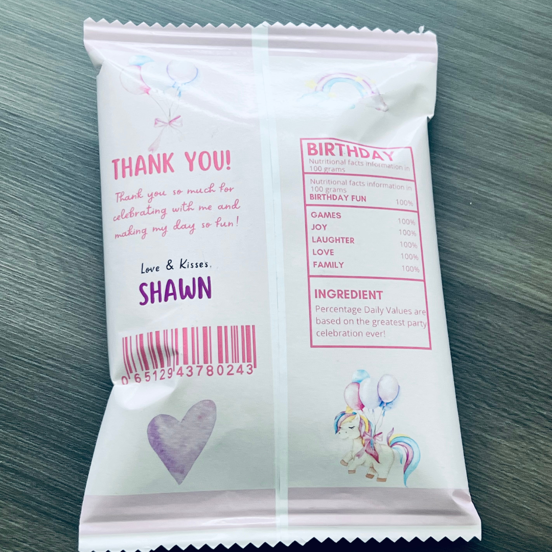 Flavour Packed Fun - Customised Birthday Favor Bags