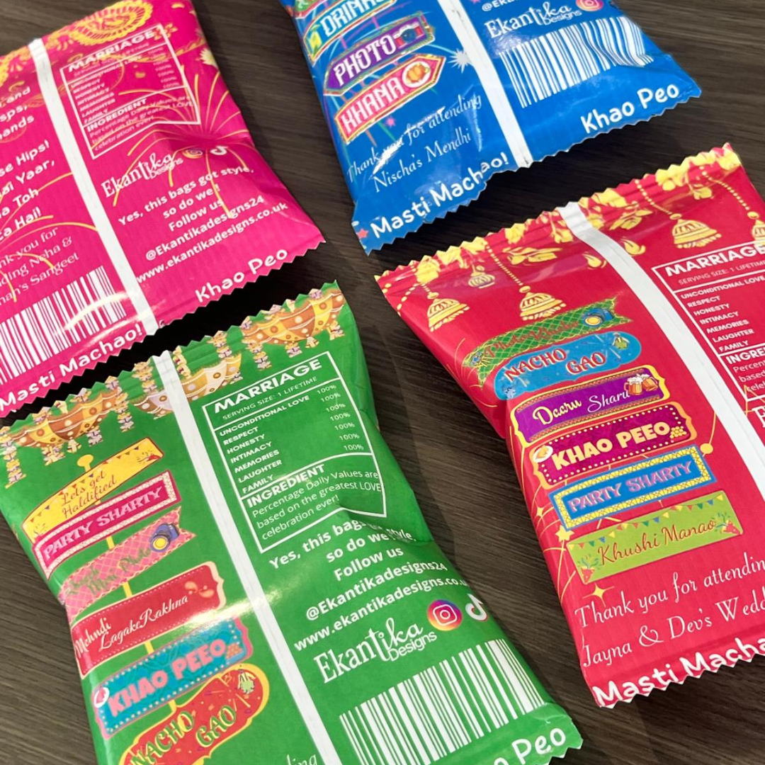 Desi Wedding Customised Favor Bags