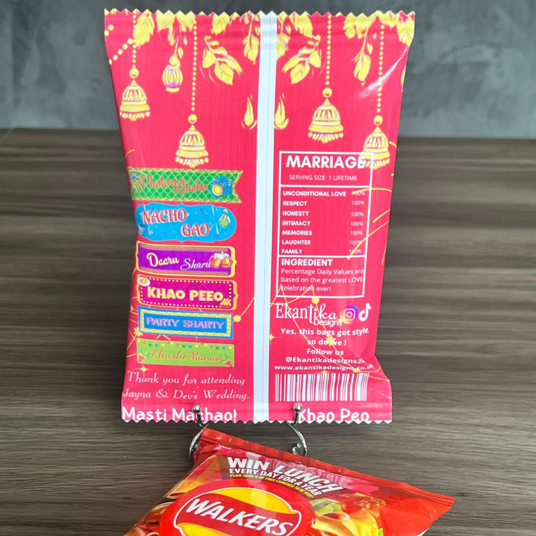 Desi Wedding Customised Favor Bags