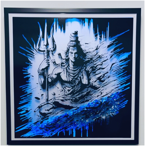 Divine Light of Shiva LED Art