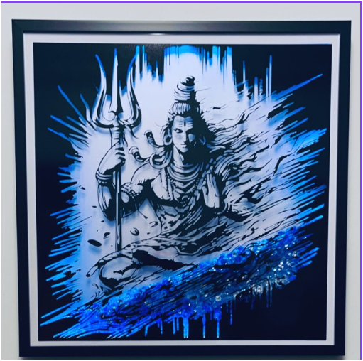Divine Light of Shiva LED Art
