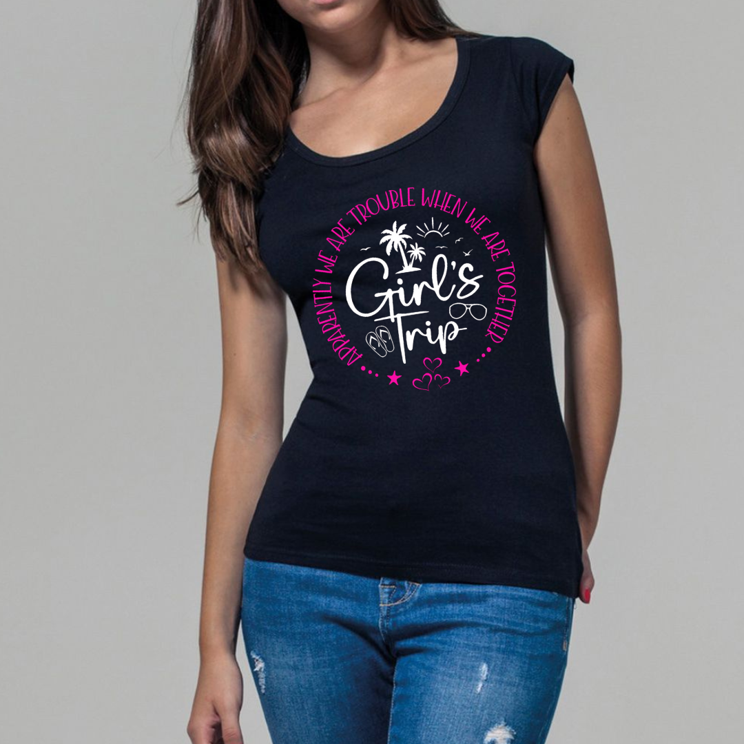 Girls Trip T-shirt - Trouble When Together