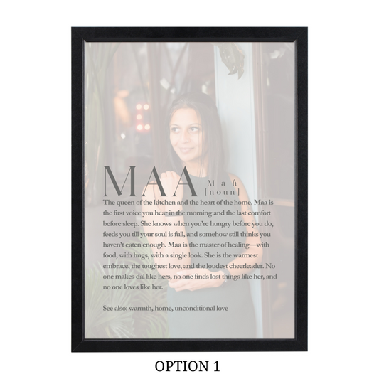 MAA Definition Art Frame