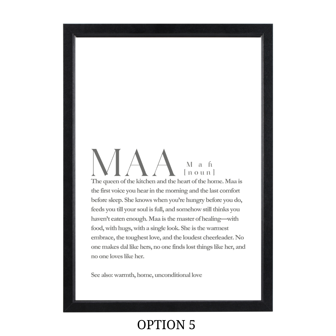 MAA Definition Art Frame