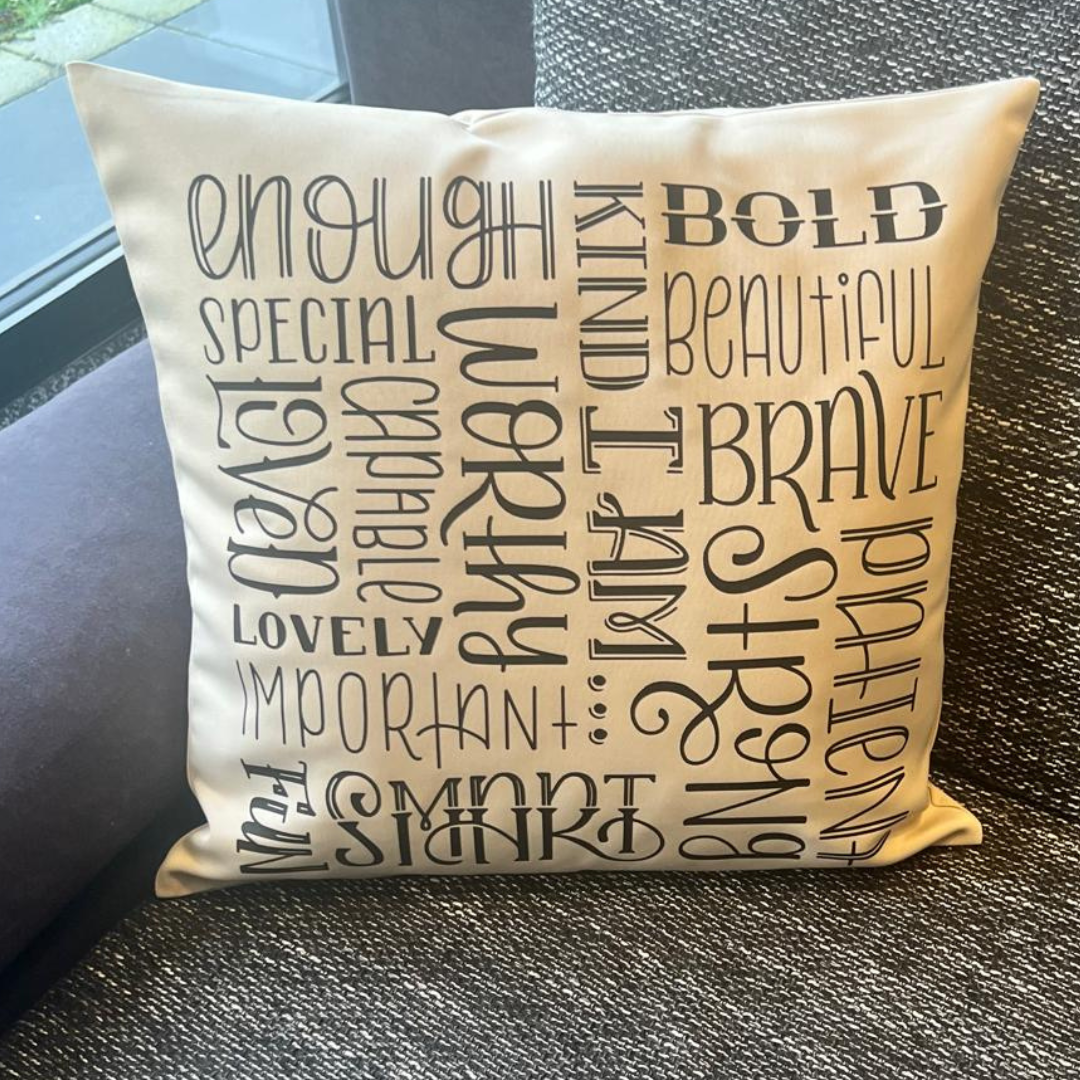 Positive Affirmation Cushion Cover