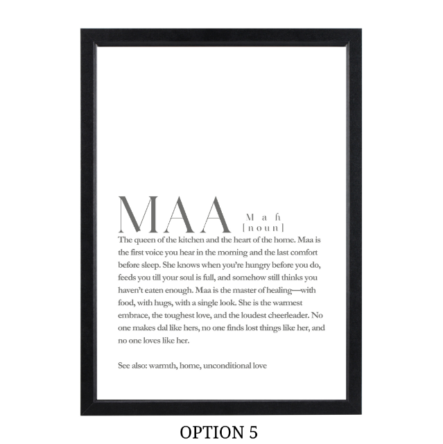 MAA Definition Art Frame
