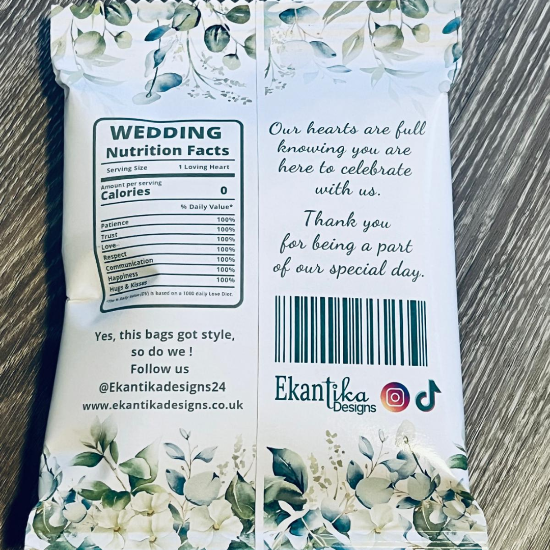 Wedding & Reception Customised Favor Bags