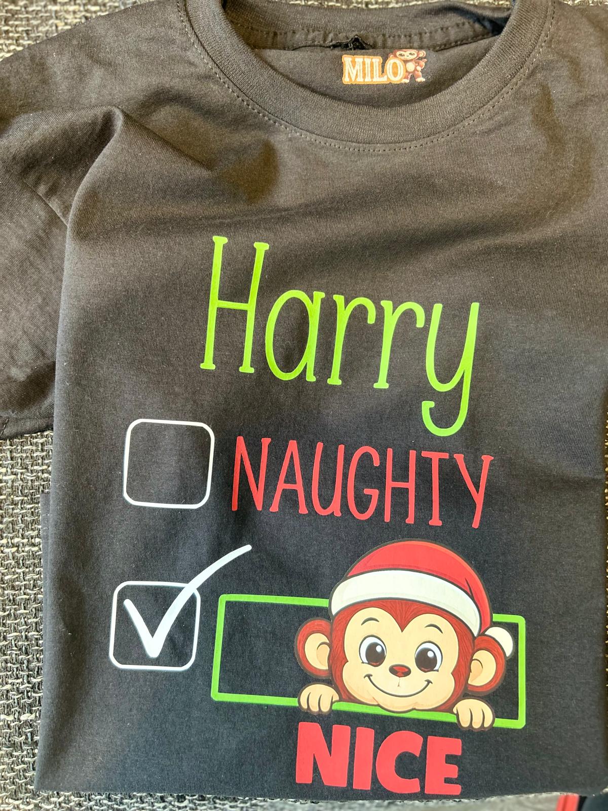 Milo - Christmas Naughty & Nice T-Shirt