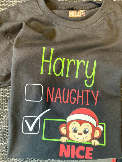 Milo - Christmas Naughty & Nice T-Shirt