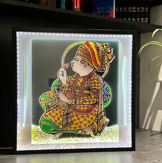 Lord Swaminarayan 3D LED Wall Art