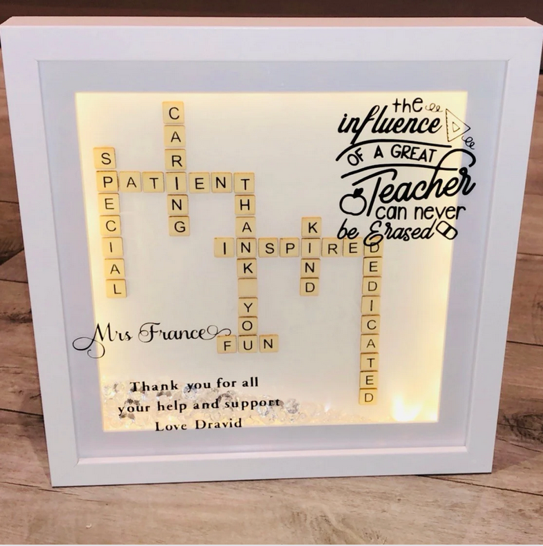 Thank you Teacher Scrabble Frame