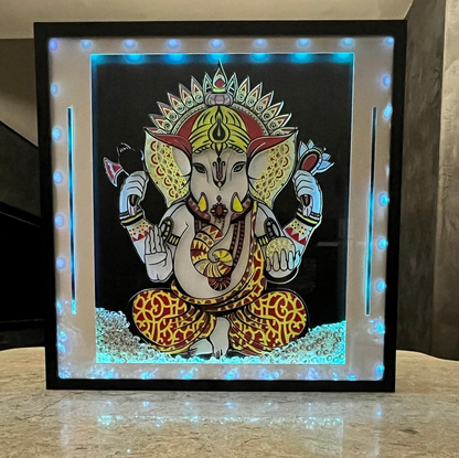 Ganesh 3D LED Wall Art