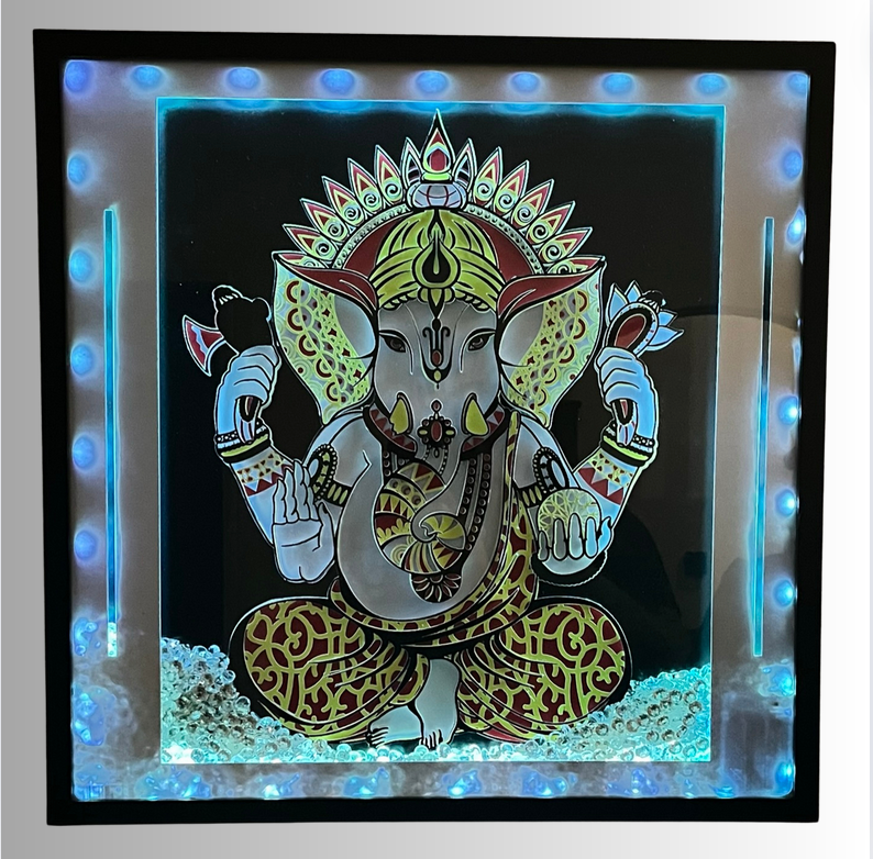 Ganesh 3D LED Wall Art