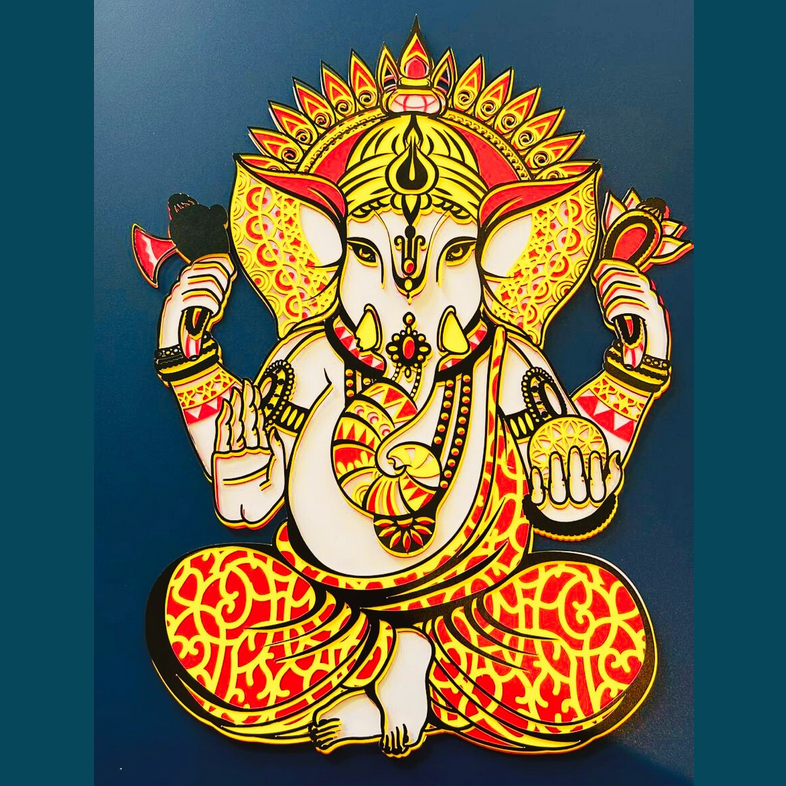 Ganesh 3D LED Wall Art