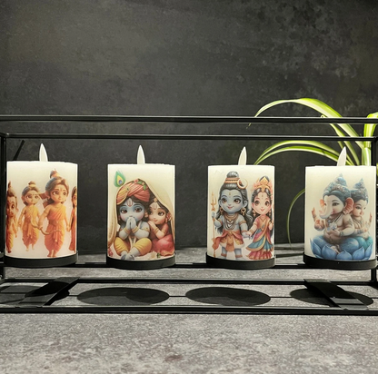 LED Hindu Deitie Candle Centre Piece