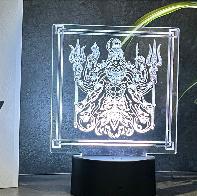 Hindu Deities Acrylic LED Light Up Frame