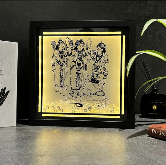 Ram, Sita, Laxman & Hunuman Light up Frame