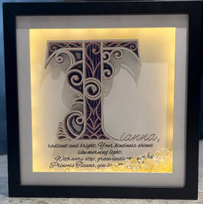 3D Name LED Frame