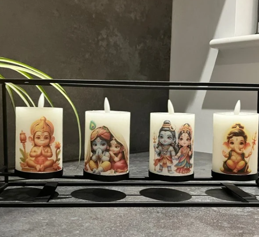 LED Hindu Deitie Candle Centre Piece