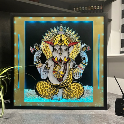 Ganesh 3D LED Wall Art