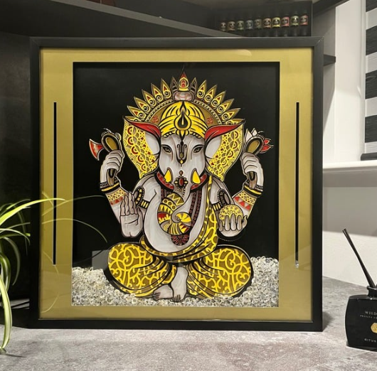 Ganesh 3D LED Wall Art