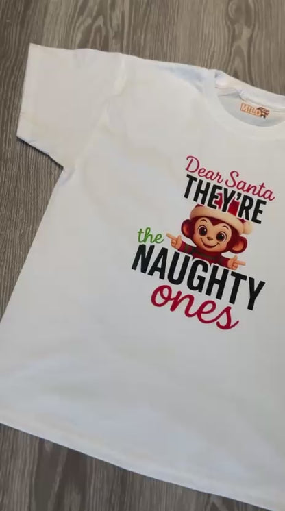 Milo - They're the Naughty Ones Christmas T-shirt