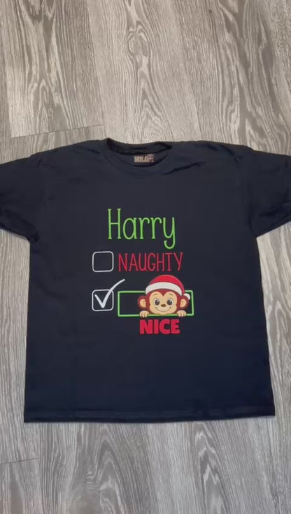 Milo - Christmas Naughty & Nice T-Shirt