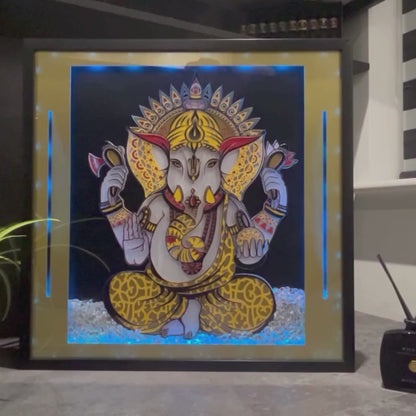 Ganesh 3D LED Wall Art